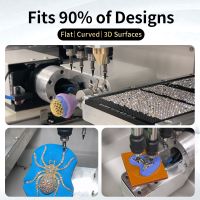 8 Head Rhinestone Setting Machine Automatic Jewelry Stone Setting Equipment Factory Supply